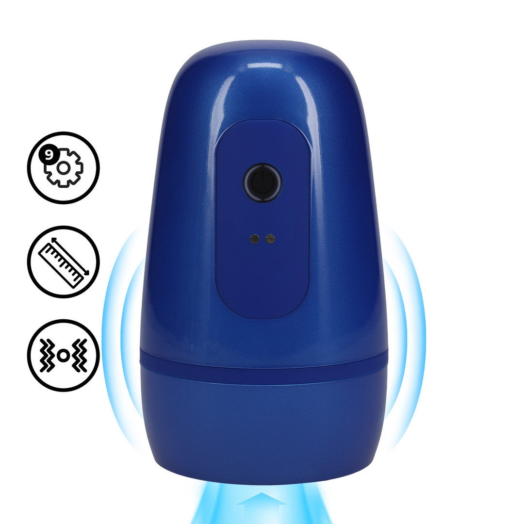 Masturbator-Pumpe Pulsar mit Unterdruck und Vibration Blau