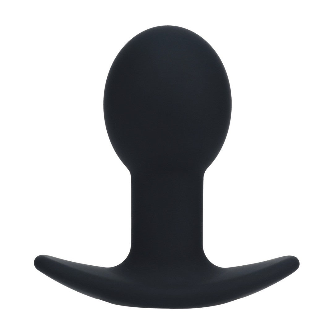 Analvibrator aus Silikon mit einer Kugel Schwarz