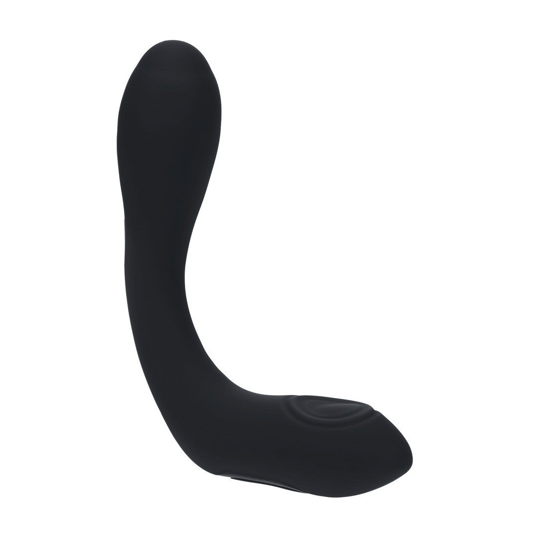 Prostata-Vibrator biegsam mit Wärme- und Klopffunktion Schwarz