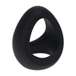 Penisring Soft Tri O aus Silikon Schwarz 5 x 5 cm