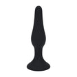 Analplug Slim aus Silikon Schwarz S 9 x 2,6 cm