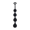Anal Beads in Silicone Teardrop-Shaped Black M 30 x 3 cm
