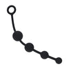Anal Beads in Silicone Curved Black 26 x 3.5 cm