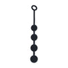 Anal Beads in Silicone Round Black L 39.5 x 4 cm