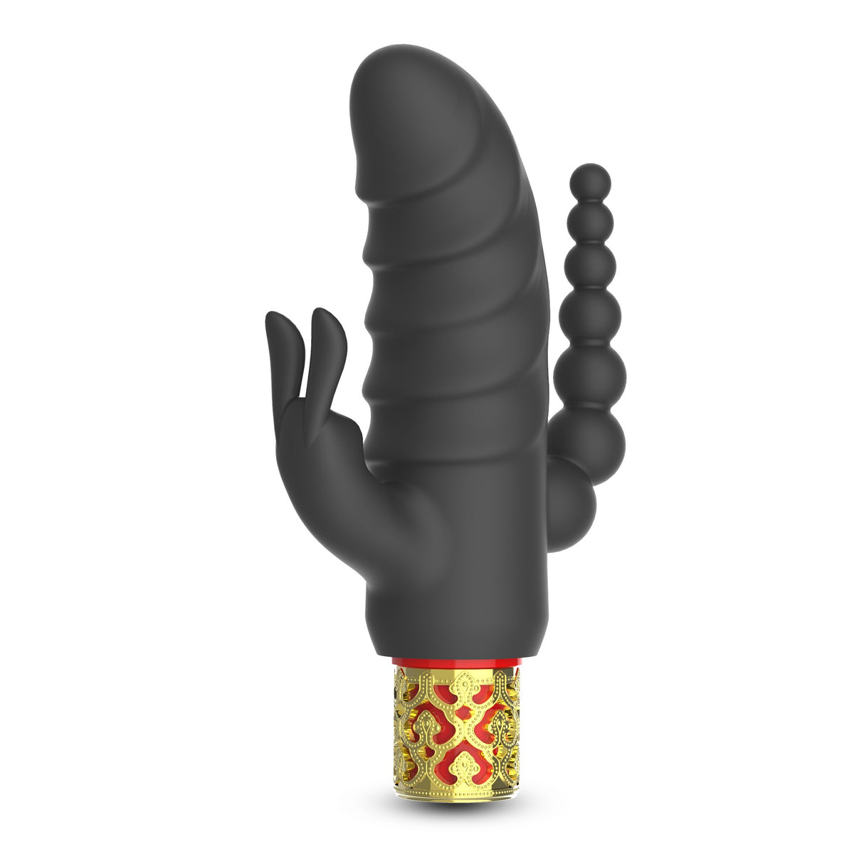 Vibrator Romanov mit abnehmbarer Silikonhülle Schwarz