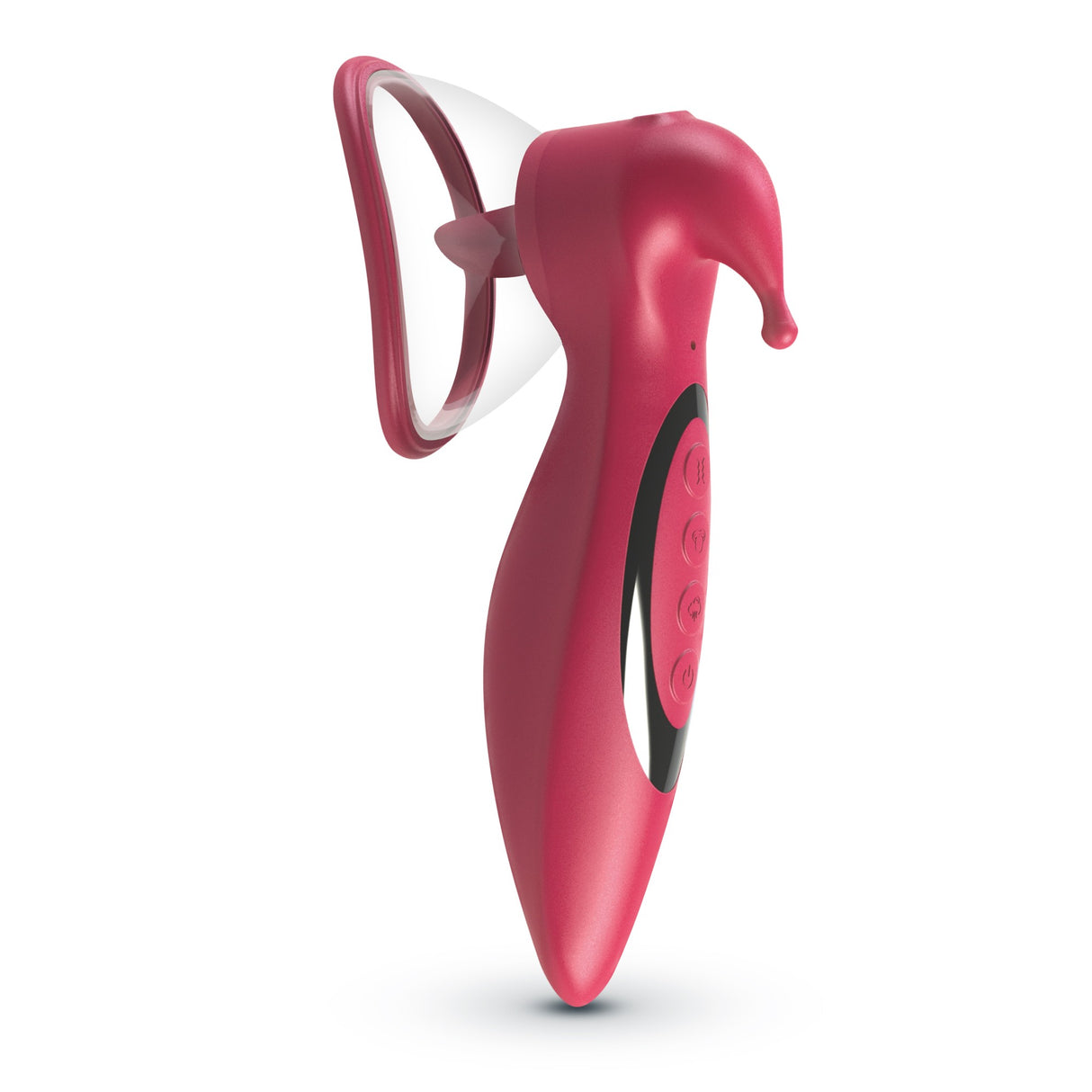 Auflegevibrator Saci mit Saugfunktion Transparent
