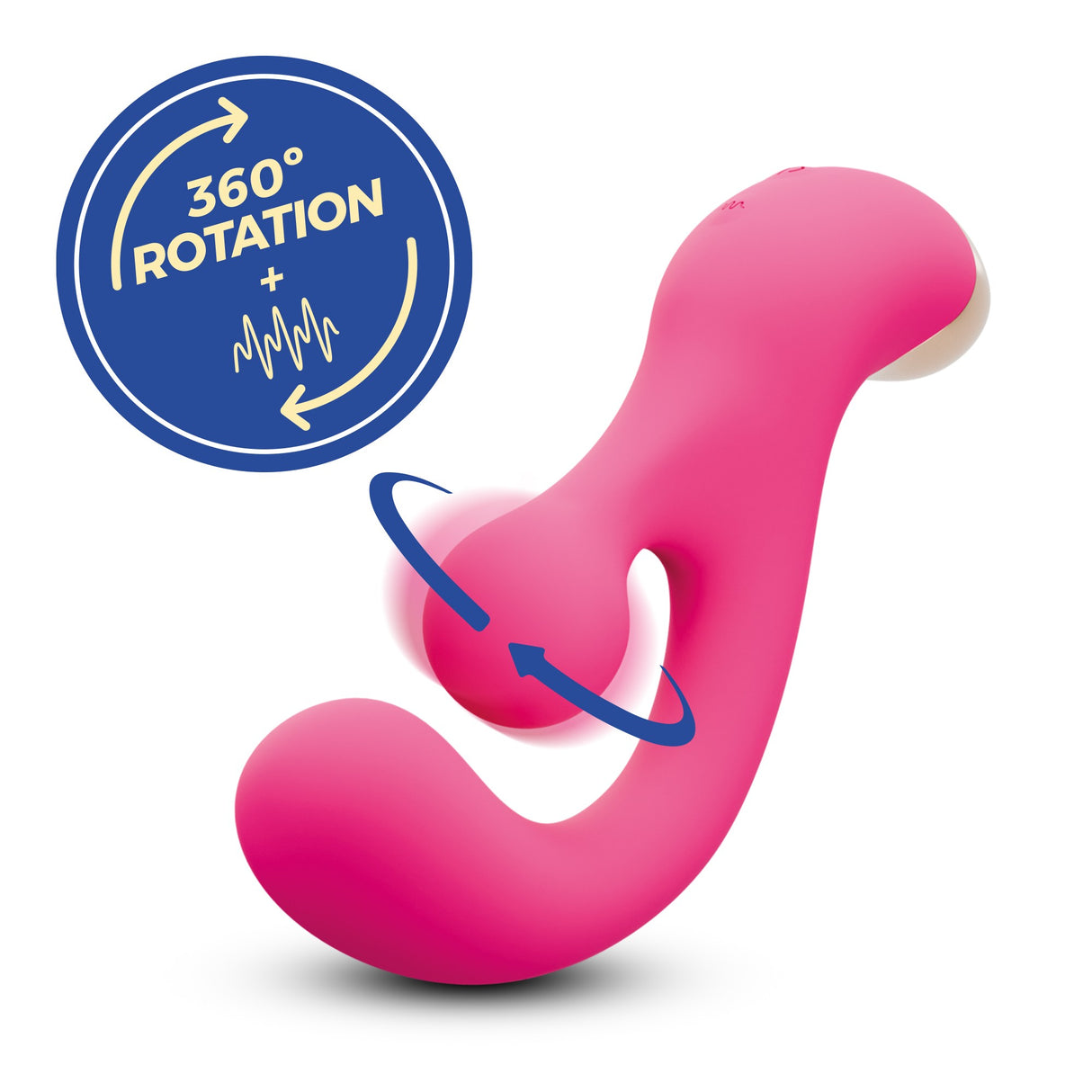 Vibrator Pleaser mit Rotation Gold