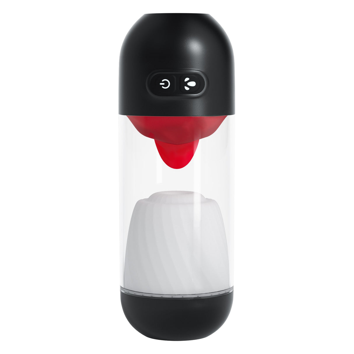 Masturbator Slurpy 2-in-1 abnehmbar Schwarz