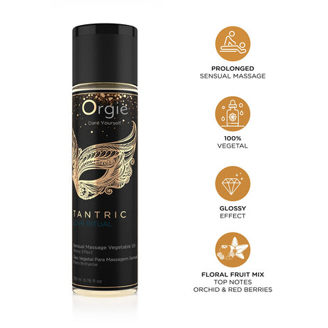 Massageöl Tantric Love Ritual mit Glanzeffekt 200 ml