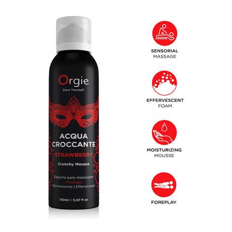 Massageschaum Acqua Croccante knisternd Erdbeere 150 ml