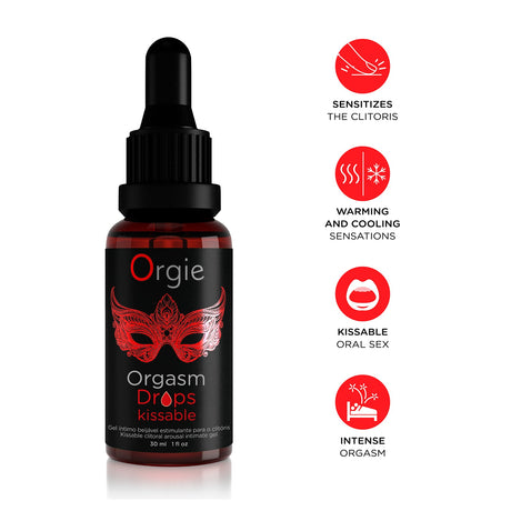 Stimulationsgel Orgasm Drops Kissable 30 ml
