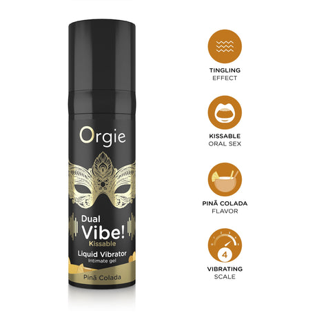 Liquid Vibrator Dual Vibe Piña Colada 15 ml