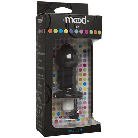 Analplug Juicy gedreht Schwarz 11,7 x Ø 3,8 cm – Ansicht 2