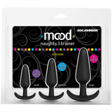 Analplug Naughty 1 Trainer-Set Schwarz 7,6 x Ø 1,9 cm