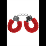 Plüsch-Handschellen Rot