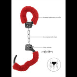 Plüsch-Handschellen Rot