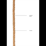 Bondage-Seil Shibari Braun 10 m