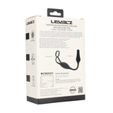 Prostata-Vibrator aus Silikon mit Hodenring Schwarz Modell 2