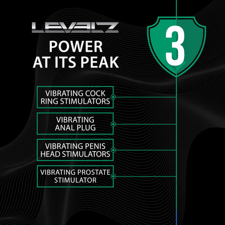 Prostata-Vibrator aus Silikon mit Hodenring Schwarz Modell 2