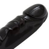 Doppeldildo geädert Schwarz 30,5 cm