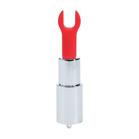 Lippenstift-Vibrator Angel mit 4 Aufsätzen Transparent