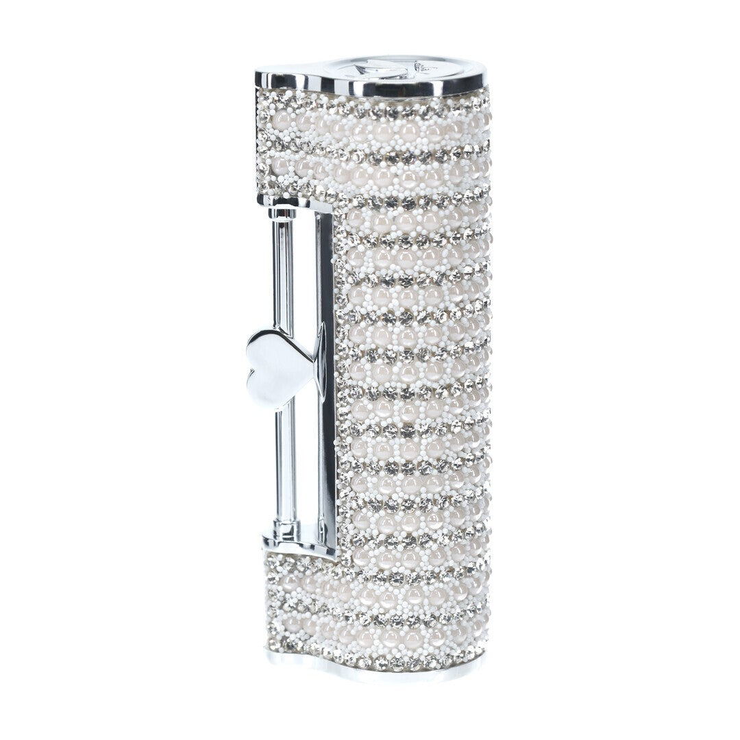 Lippenstift-Vibrator Angel mit 4 Aufsätzen Transparent