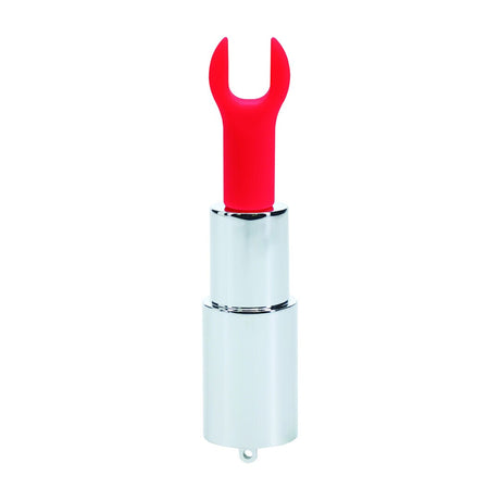 Lippenstift-Vibrator Tiffany mit 4 Aufsätzen Blau