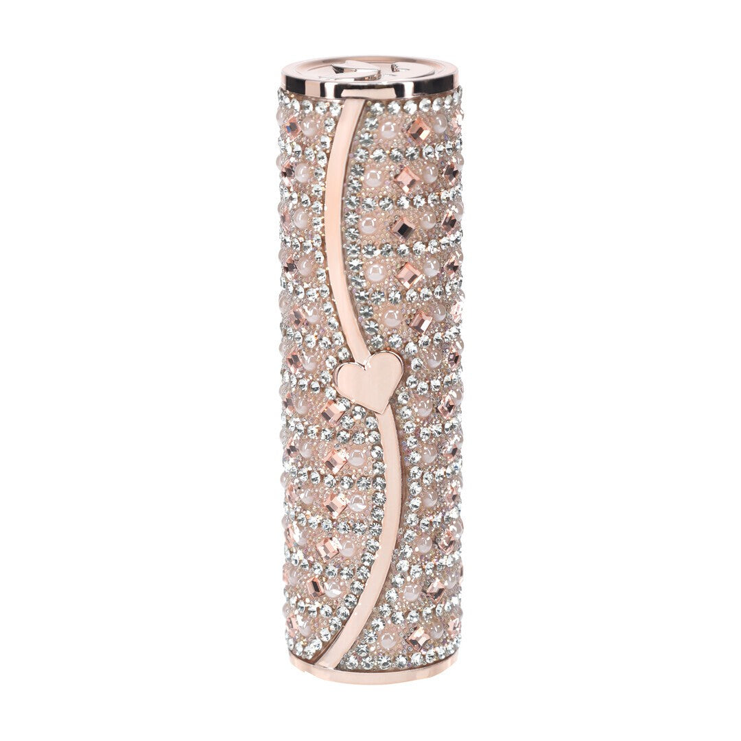 Lippenstift-Vibrator Tiffany mit 4 Aufsätzen Rosa