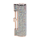 Lippenstift-Vibrator Diamond mit 4 Aufsätzen Irisierend
