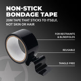 Bondage-Tape aus PVC Schwarz 20 m