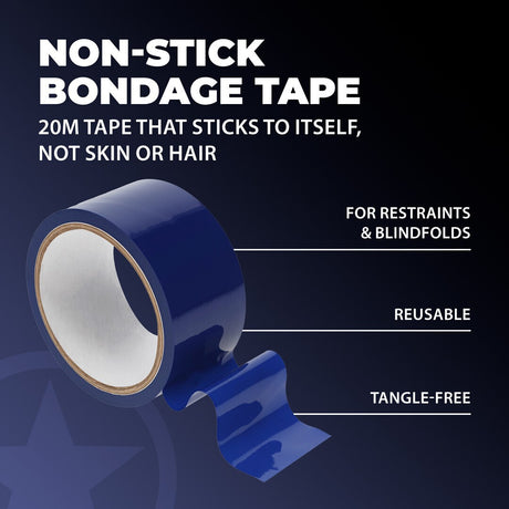 Bondage-Tape aus PVC Marineblau 20 m