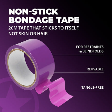 Bondage-Tape aus PVC Lila 20 m