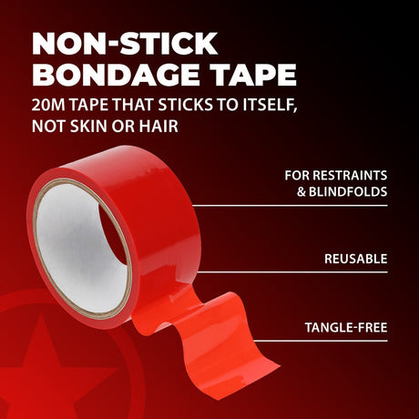 Bondage-Tape aus PVC Rot 20 m