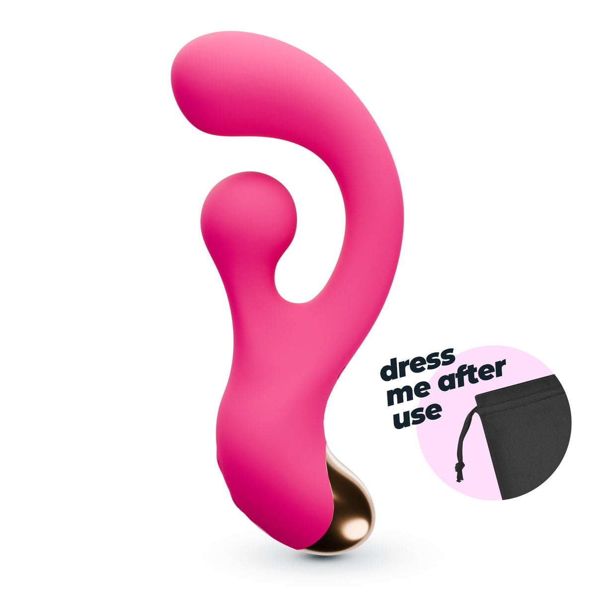 Vibrator Pleaser mit Rotation Gold