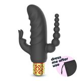 Vibrator Romanov mit abnehmbarer Silikonhülle Schwarz