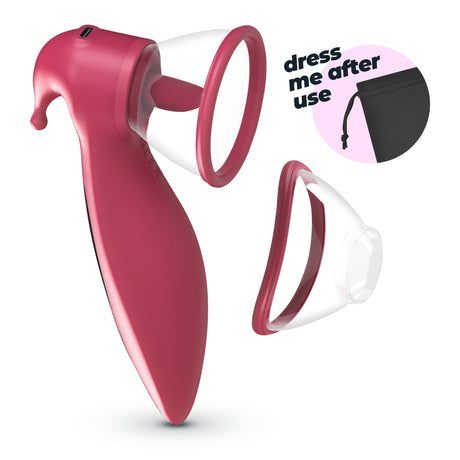 Auflegevibrator Saci mit Saugfunktion Transparent