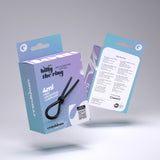Penisring Billy the Ring aus Silikon verstellbar Schwarz