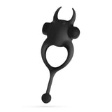 Penisring Daemon mit wiederaufladbarem Vibro-Ei Schwarz