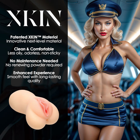 Masturbator Stewardess Lexi aus TPE groß Hautfarbe