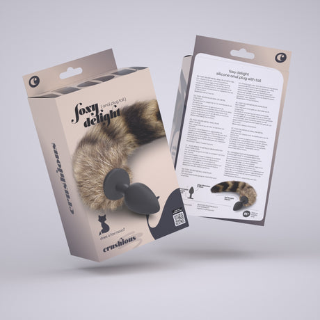 Analplug mit Fuchsschweif Schwarz