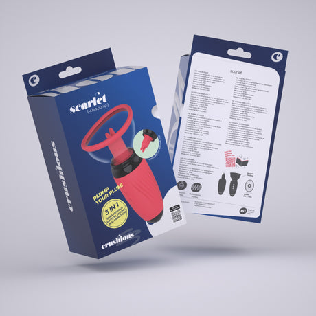 Vulva-Pumpe Scarlet mit Akku Rot – Ansicht 10