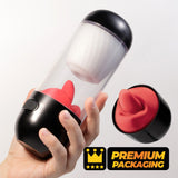 Masturbator Slurpy 2-in-1 abnehmbar Schwarz