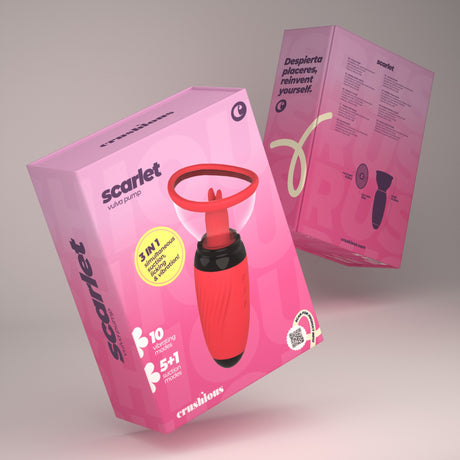 Vulva-Pumpe Scarlet mit Akku Rot – Ansicht 11