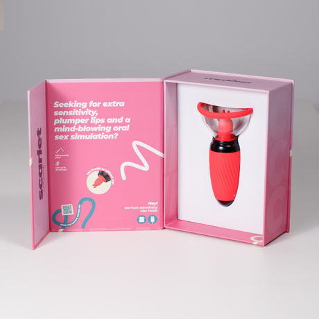 Vulva-Pumpe Scarlet mit Akku Rot – Ansicht 14