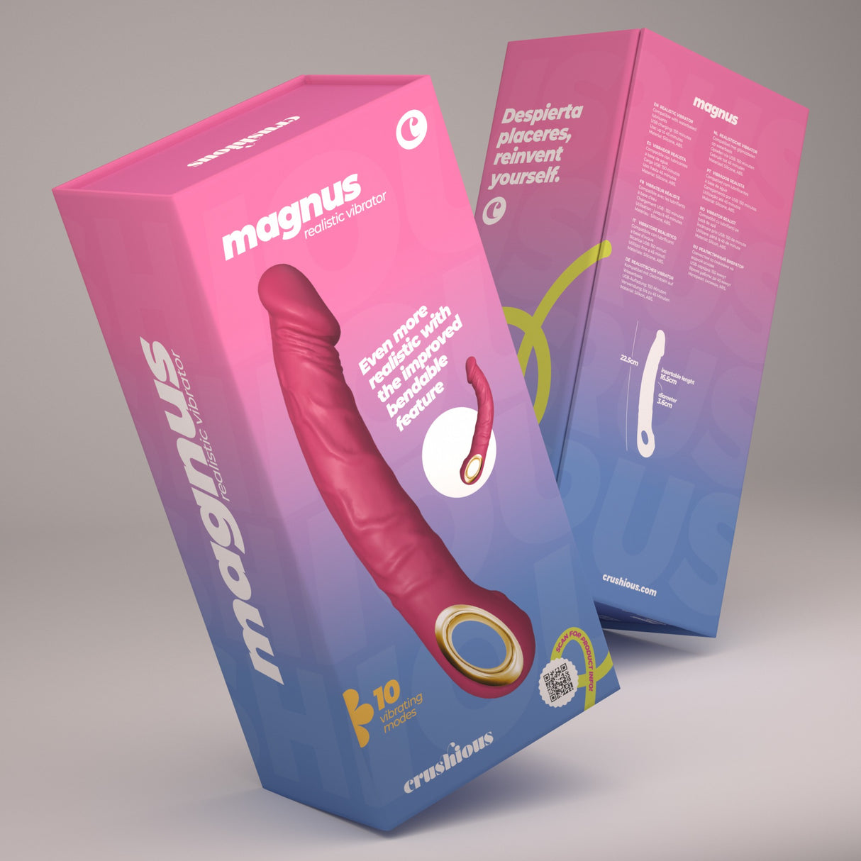 Vibrator Magnus Bend flexibel Gold