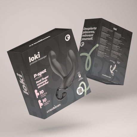 Prostata-Stimulator Loki mit Akku und Fernbedienung Schwarz