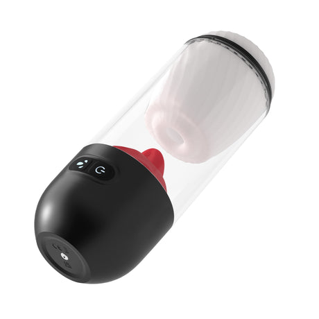 Masturbator Slurpy 2-in-1 abnehmbar Schwarz