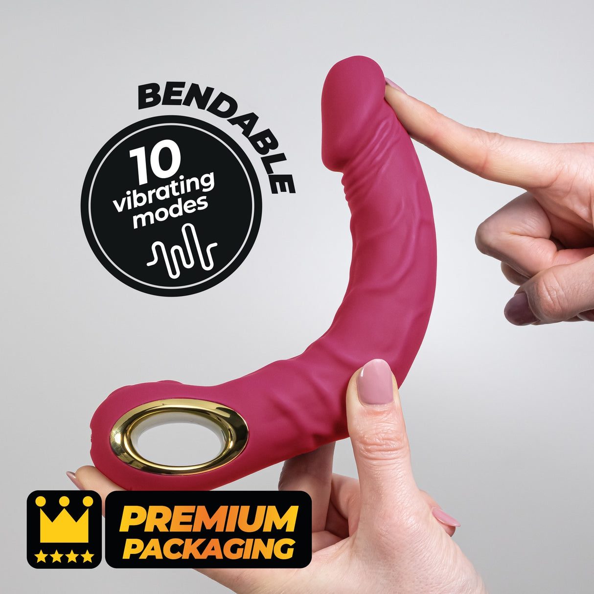 Vibrator Magnus Bend flexibel Gold