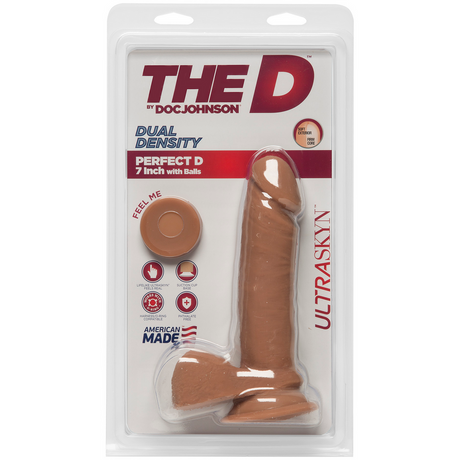 Dildo Perfect D realistisch mit Hoden Braun 16,5 x Ø 4,3 cm