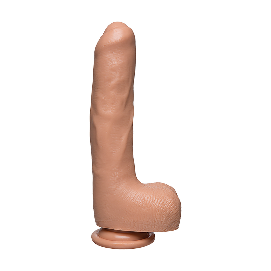 Dildo Uncut D realistisch fest mit Hoden Hautfarbe 17,8 x Ø 4,3 cm